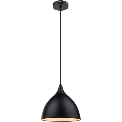 Hanglamp zwart/wit cone