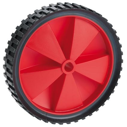 Dörner+Helmer wiel pvc rood/zwart 150mm