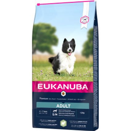 Eukanuba dog adult small/medium lamb&rice 12kg
