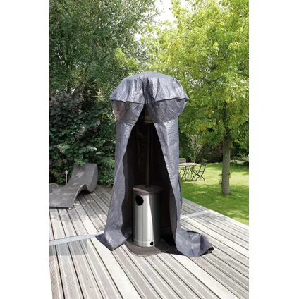 Housse de protection pour chauffe-terrasse Nature PE 100 g / m² anthracite 250xØ128x62cm 2