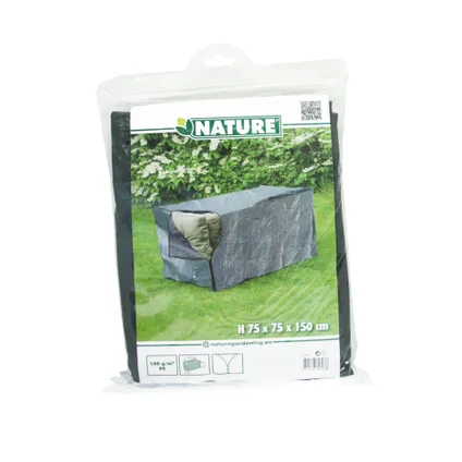 Housse de protection pour coussins Nature PE 100 g / m² anthracite 75x150x75cm 3