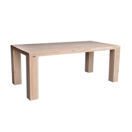 Wood4You tafel blokpoot douglashout bruin 220x95cm