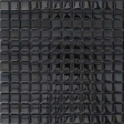 Mozaïektegel Mirror - Glas - Zwart - 30x30cm - 0,09m² - 1 stuk