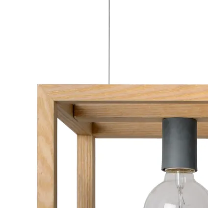 Lucide hanglamp ‘Oris’ hout 4x60W 4