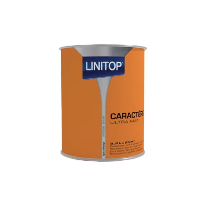 Linitop muur en plafondverf 'Caractere' spicy orange mat 2,5L