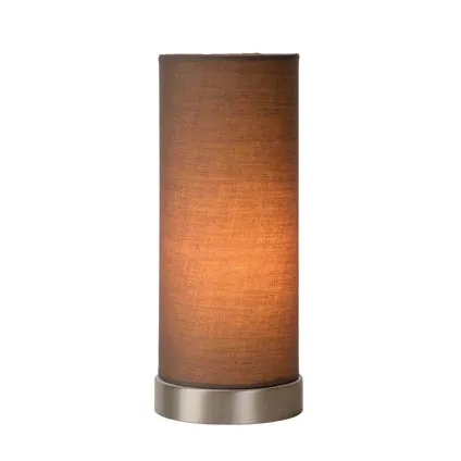 Lampe à poser Lucide ‘Tubi’ taupe 40 W
