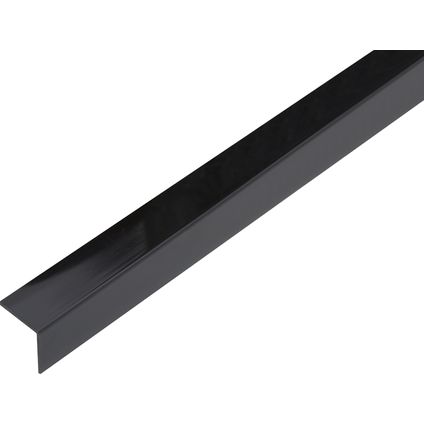 Profil d'angle Alberts pvc noir 20x20x1,5 2,6m