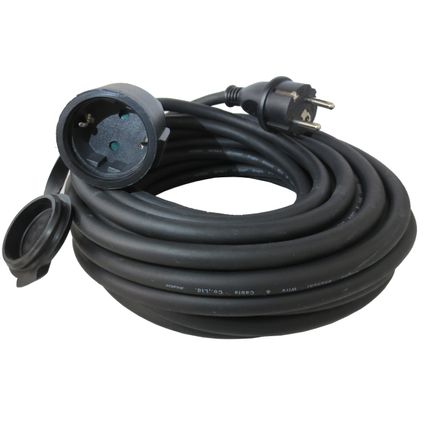 Câble d'extension Eurom noir 10m