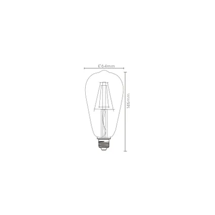 Lucide ledfilamentlamp ST64 E27 5W 5