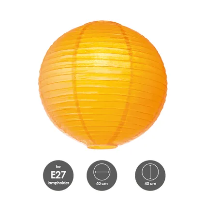 Abat-jour Home Sweet Home Lampion orange ⌀40cm 3