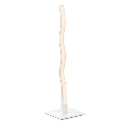 Home Sweet Home Base LED de lampe de table - Blanc - 10x10x38cm - Aluminium
