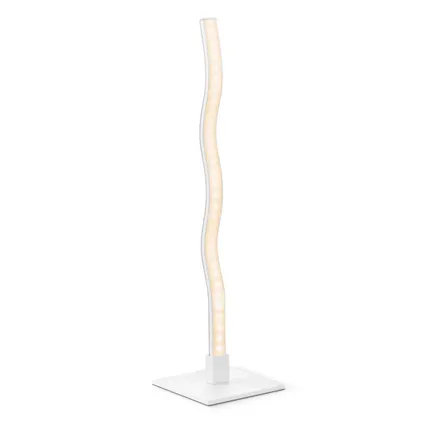 Home Sweet Home Base LED de lampe de table - Blanc - 10x10x38cm - Aluminium 2