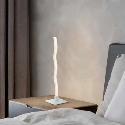 Home Sweet Home Base LED de lampe de table - Blanc - 10x10x38cm - Aluminium 3