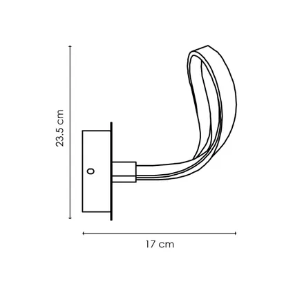 Home Sweet Home Design Led Wandlamp Led String | 17/20/23,5cm | Wit 5