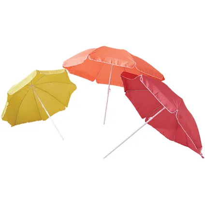 Central Park Beach parasol polyester/staal koraal 2 meter 4