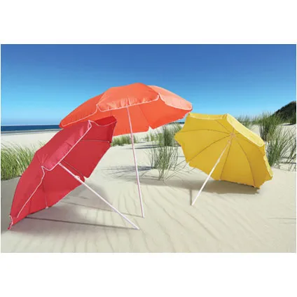 Central Park Beach parasol polyester/staal koraal 2 meter 5