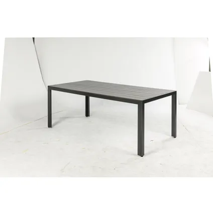 Table de jardin Central Park Daphne anthracite aluminium 160x88cm 4