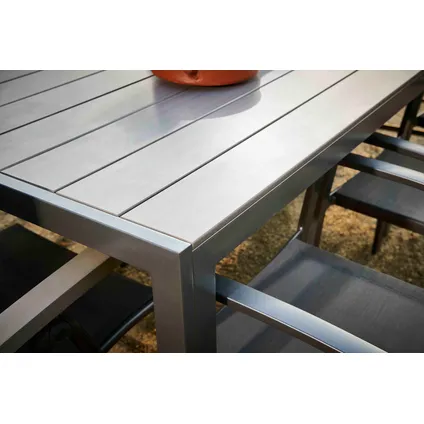 Table de jardin Central Park Daphne anthracite aluminium 200x100cm 14