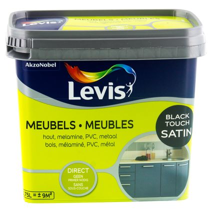 Levis verf 'Meubels' black touch satijn 750ml