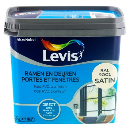 Peinture Levis Portes et Fenêtres cream satin 750ml