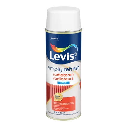 Levis radiator spray Simply Refresh zijdeglans wit 400ml