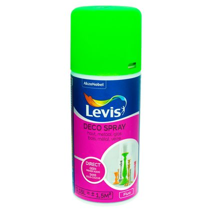 Levis lak 'Deco Spray' green fluo 150ml