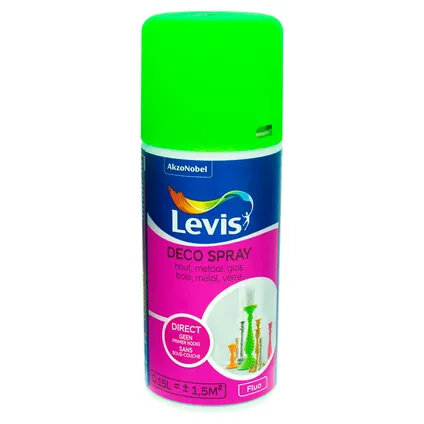 Levis spuitverf Deco Spray fluo roze 150m