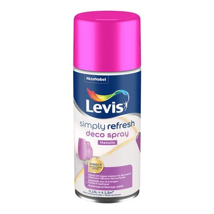 Laque Levis 'Deco Spray' pink fluo 150ml
