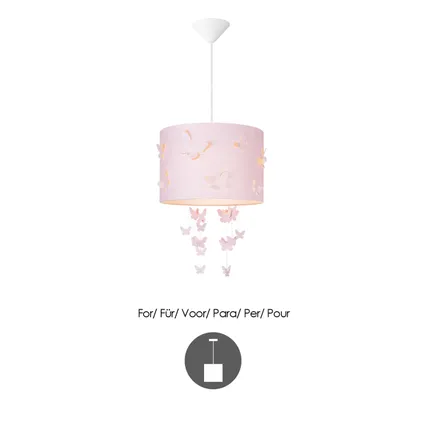 Home Sweet Home lampenkap roze ⌀30cm E27 7