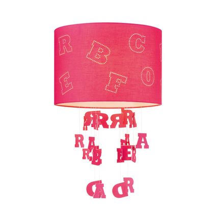 Home Sweet Home Lampenkap Kids Letters rood - B:30xD:30xH:20cm