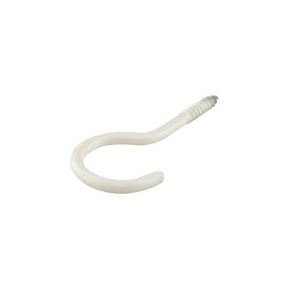 Crochet Suki corde à linge acier plastifié blanc 65mm