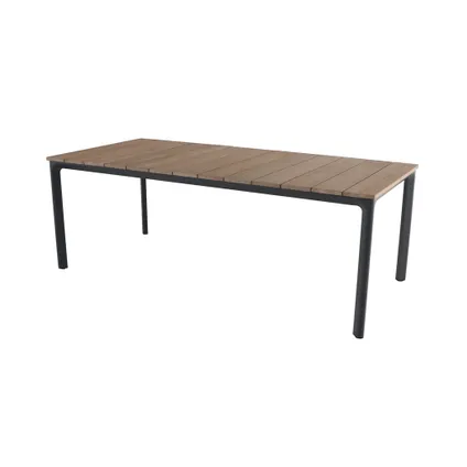 Central Park tafel Gabrio aluminium/eucalyptus 208x100cm 8