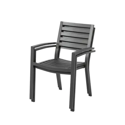 Chaise de jardin empilable Central Park Vina aluminium anthracite 6