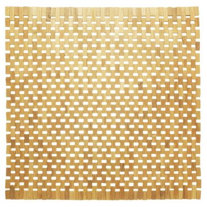Sealskin Woodblock badmat 60x60cm Teak lichtbruin
