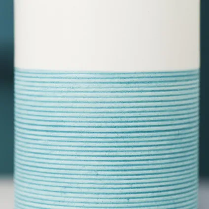 Distributeur de savon Sealskin Doppio porcelaine aqua bleu 9