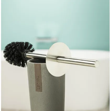 Sealskin toiletborstel met houder Pierra polyresin grijs 4