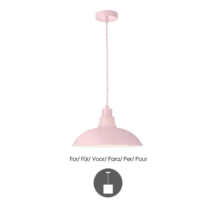 Home Sweet Home lampenkap Altis roze Ø30,5cm 7