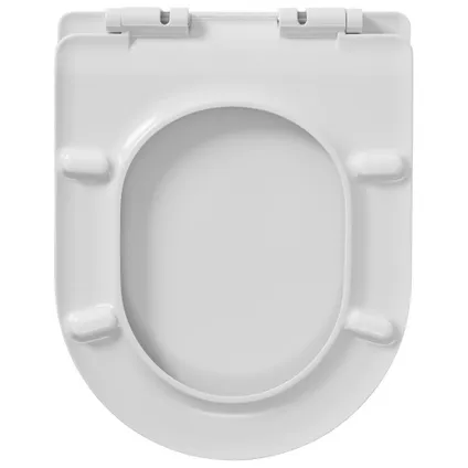 Siège de toilette Tiger Carter forme en D blanc 4