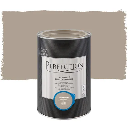 Peinture murale Perfection ultra couvrant satin taupe 1L