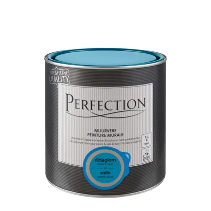 Perfection muurverf ultradekkend zijdeglans petrol blue 2,5L 2
