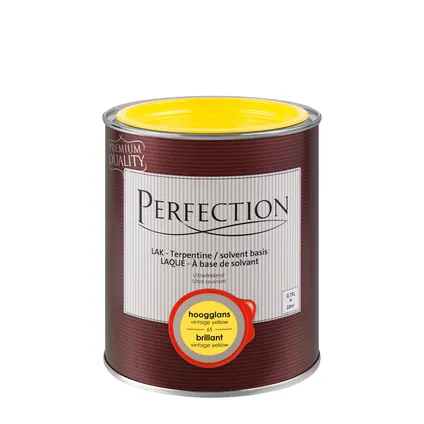 Laque Perfection ultra couvrant brillant solvant jaune vintage 750ml 2