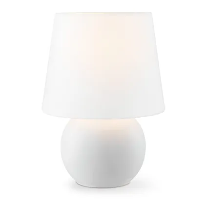 Lampe de table Home Sweet Home Isla blanc ⌀22cm