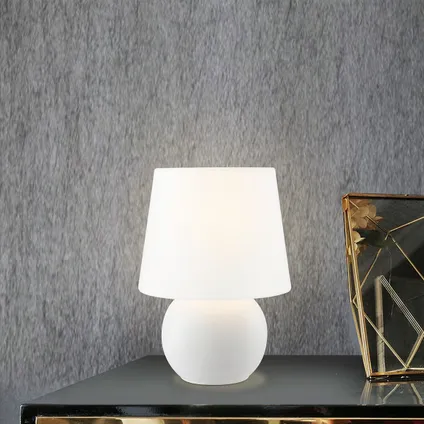 Lampe de table Home Sweet Home Isla blanc ⌀22cm 2