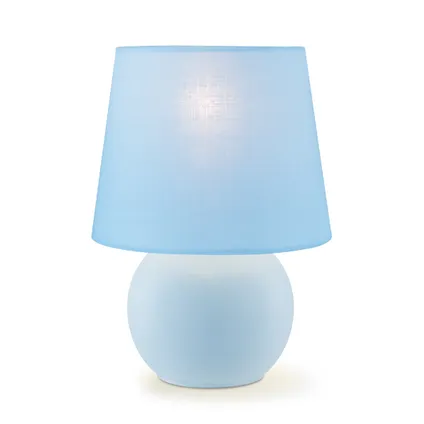 Lampe de table Home Sweet Home Isla bleu ⌀16cm 40W