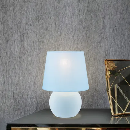 Lampe de table Home Sweet Home Isla bleu ⌀16cm 40W 9
