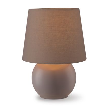 Lampe de table Home Sweet Home Isla marron ⌀16cm 40W