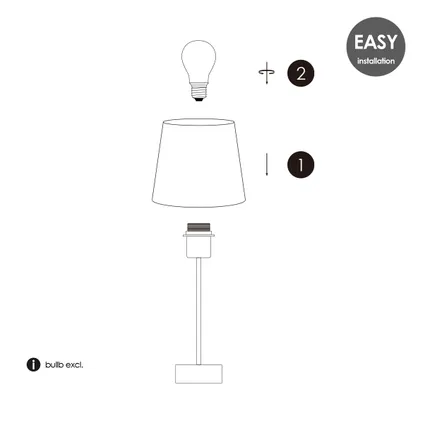 Home Sweet Home tafellamp Arica beige ⌀15cm E14 6