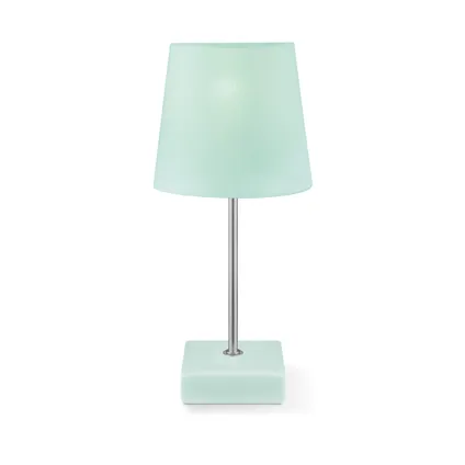 Home Sweet Home tafellamp Arica grijsgroen ⌀15cm E14