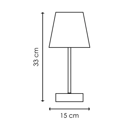 Home Sweet Home tafellamp Arica bruin ⌀15cm E14 4