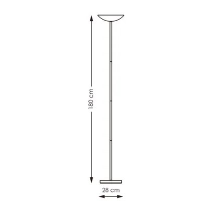 Lampadaire Home Sweet Home Easy laiton ⌀28cm 12,5W 3